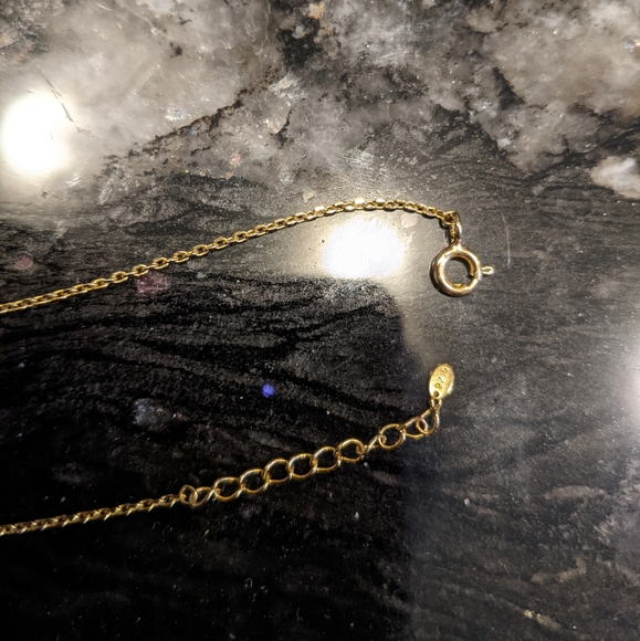 Clover and cubic zirconia necklace - Picture 4 of 4